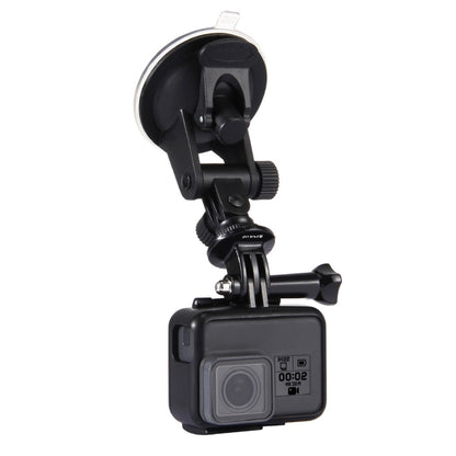 PULUZ Car Suction Cup Mount with Screw & Tripod Mount Adapter & Storage Bag for GoPro, Insta360, DJI and Other Action Cameras - Holder by PULUZ | Online Shopping UK | buy2fix