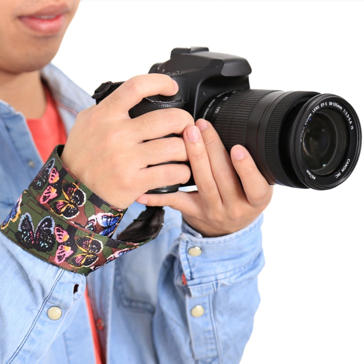 PULUZ Retro Ethnic Style Multi-color Series Butterflies Shoulder Neck Strap Camera Strap for SLR / DSLR Cameras - Camera Accessories by PULUZ | Online Shopping UK | buy2fix