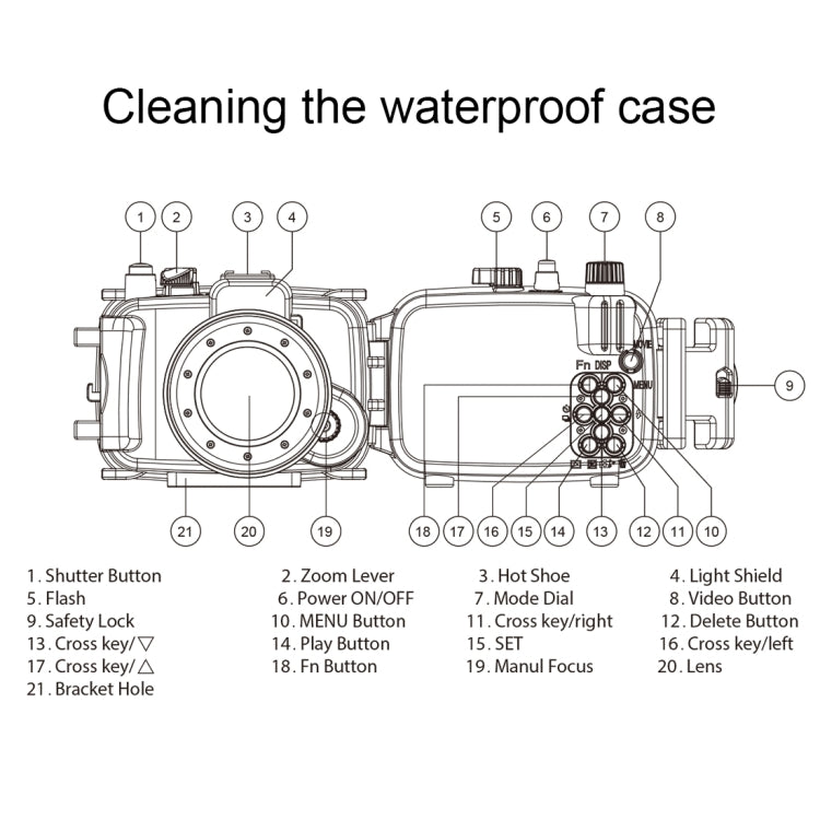 PULUZ 40m Underwater Depth Diving Case Waterproof Camera Housing for Sony RX100 IV(Black) - Diving Cases by PULUZ | Online Shopping UK | buy2fix