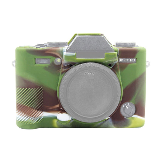 PULUZ Soft Silicone Protective Case for FUJIFILM XT10(Camouflage) - Camera Accessories by PULUZ | Online Shopping UK | buy2fix