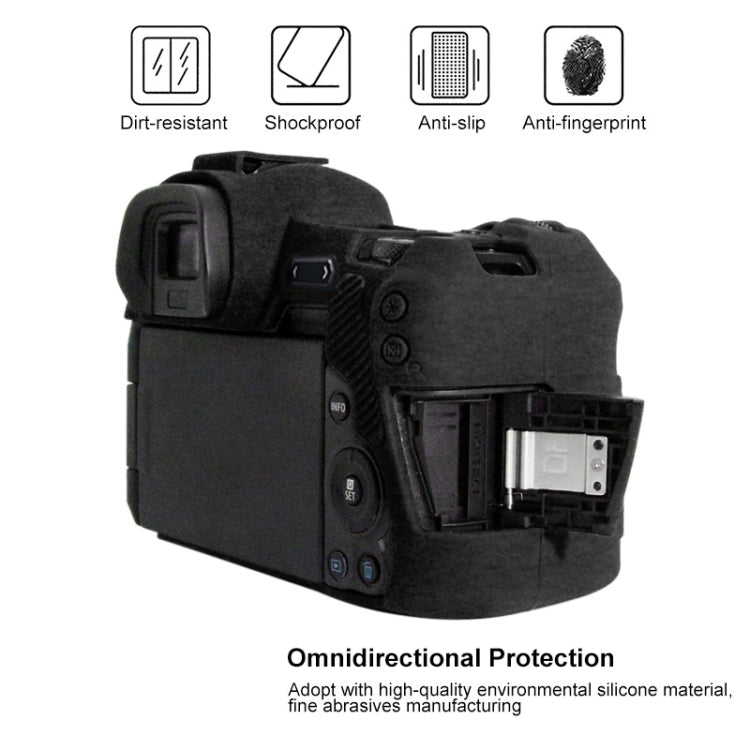 PULUZ Soft Silicone Protective Case for Canon EOS R(Black) - Protective Case by PULUZ | Online Shopping UK | buy2fix