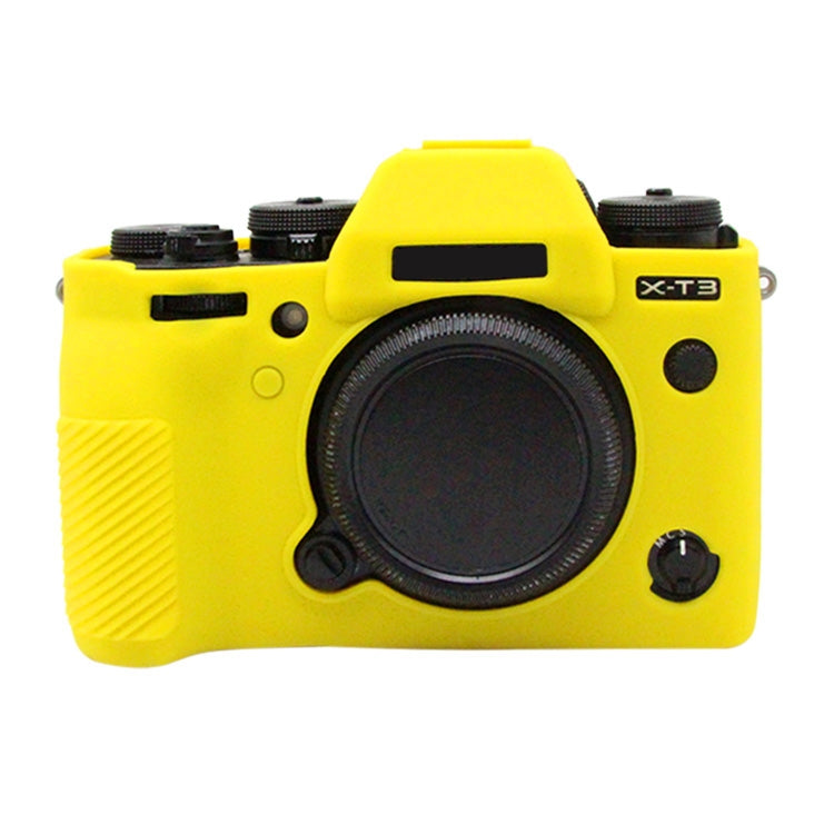 PULUZ Soft Silicone Protective Case for FUJIFILM XT3(Yellow) - Camera Accessories by PULUZ | Online Shopping UK | buy2fix