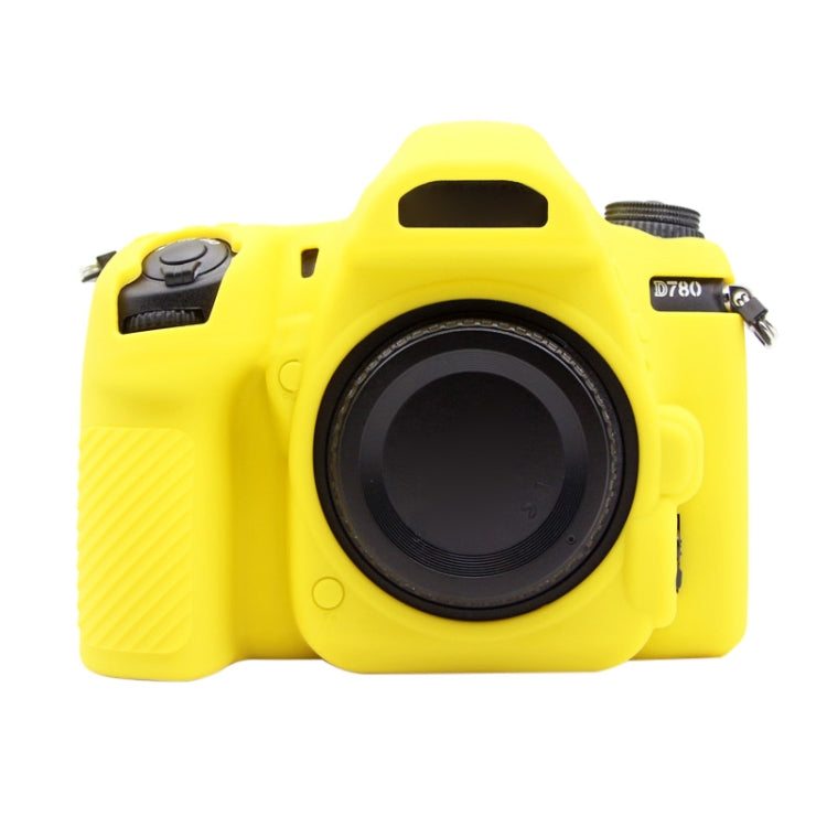 PULUZ Soft Silicone Protective Case for Nikon D780(Yellow) - Protective Case by PULUZ | Online Shopping UK | buy2fix