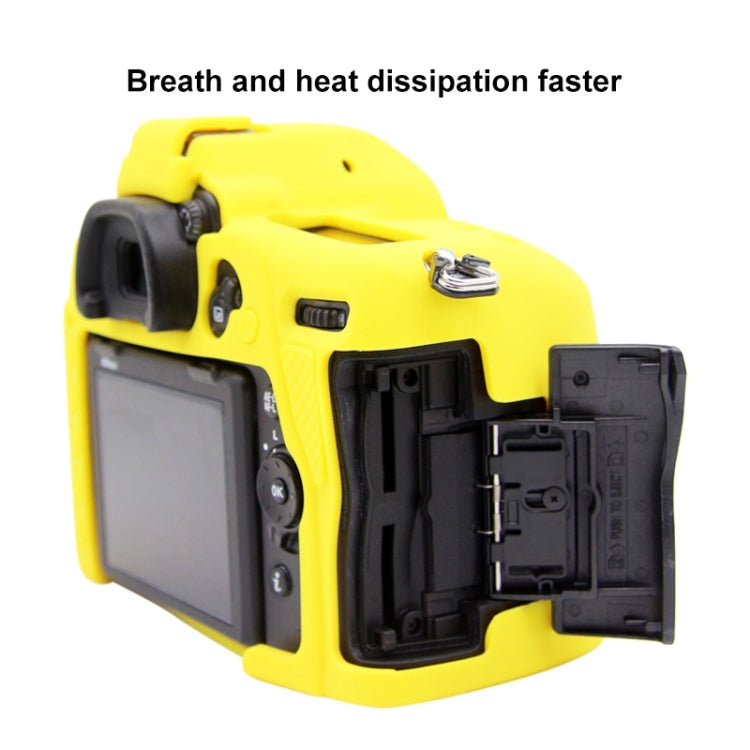 PULUZ Soft Silicone Protective Case for Nikon D780(Yellow) - Protective Case by PULUZ | Online Shopping UK | buy2fix