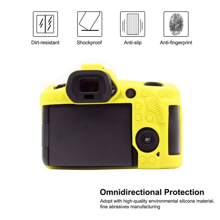 PULUZ Soft Silicone Protective Case for Canon EOS R5 (Yellow) - Camera Accessories by PULUZ | Online Shopping UK | buy2fix