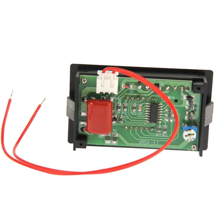V85 2 Wires 75-300V AC LED Digital Display Voltmeter(Black) - Consumer Electronics by buy2fix | Online Shopping UK | buy2fix