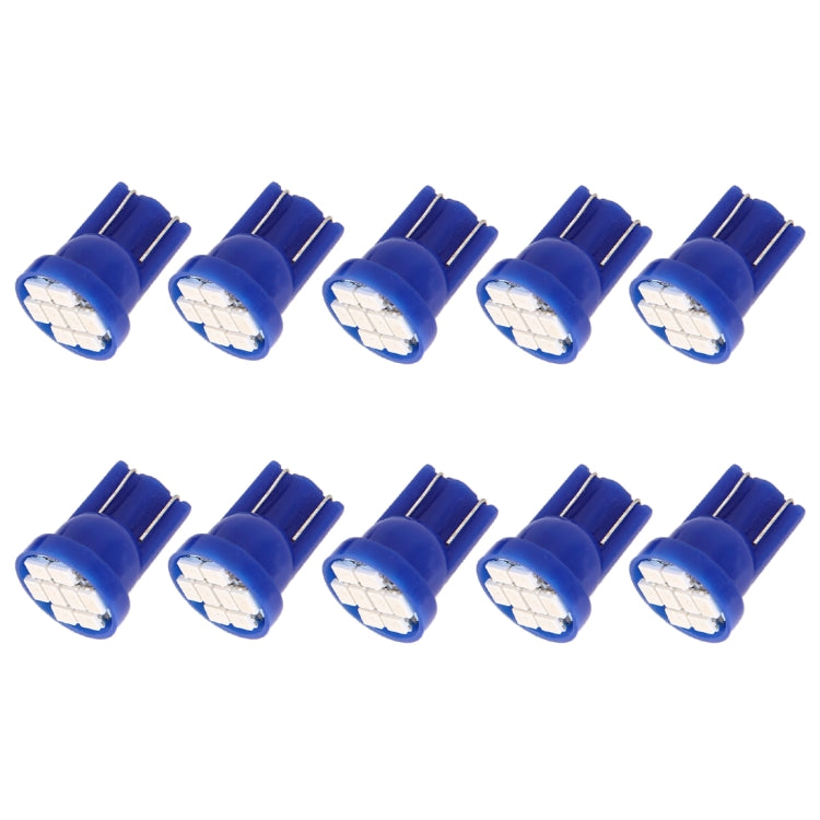 10 PCS T10 8 LED Car Signal Light Bulb(Blue) - In Car by buy2fix | Online Shopping UK | buy2fix