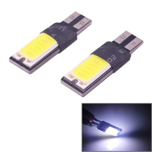 2 PCS T10 3W 160-180LM 2 LED Ice Blue COB LED Decode Car Clearance Lights Lamp, DC12V - In Car by buy2fix | Online Shopping UK | buy2fix