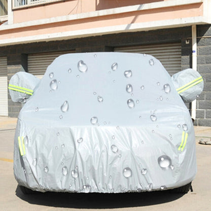 PEVA Anti-Dust Waterproof Sunproof Hatchback Car Cover with Warning Strips, Fits Cars up to 4.1m(160 inch) in Length - PE Material by buy2fix | Online Shopping UK | buy2fix