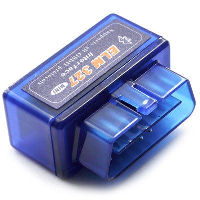 Super Mini ELM327 Bluetooth OBDII V2.1 Car Diagnostic Interface Tool, Support OBDII-ISO 9141-2, ISO 14230-4(KWP2000), CAN ISO-15765-4(Blue) - In Car by KONNWEI | Online Shopping UK | buy2fix