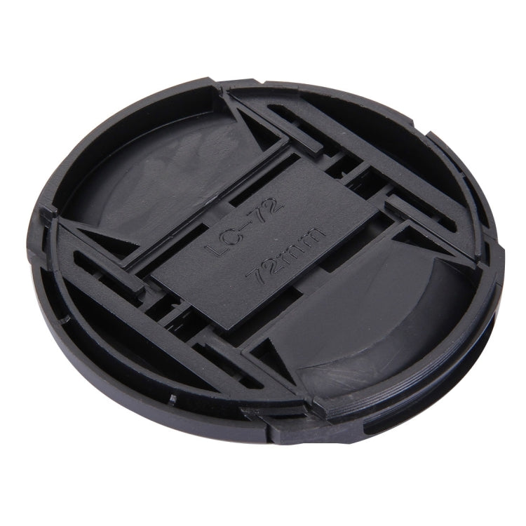 72mm Center Pinch Camera Lens Cap(Black) - Camera Accessories by buy2fix | Online Shopping UK | buy2fix
