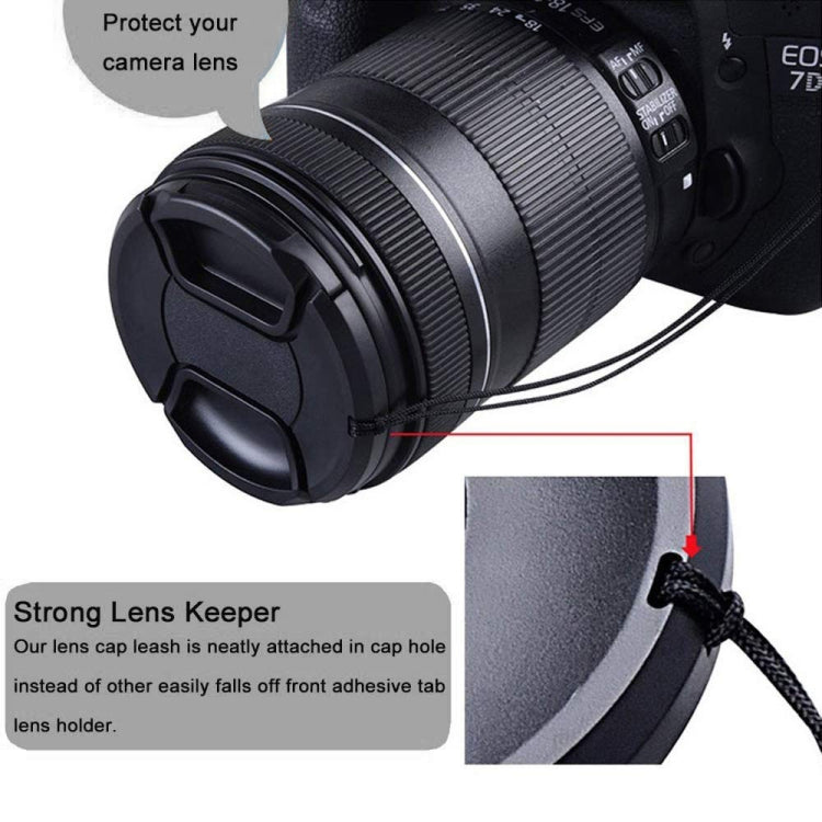 72mm Center Pinch Camera Lens Cap(Black) - Camera Accessories by buy2fix | Online Shopping UK | buy2fix
