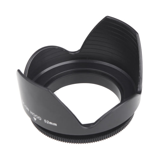 52mm Lens Hood for Cameras(Screw Mount)(Black) - Camera Accessories by buy2fix | Online Shopping UK | buy2fix