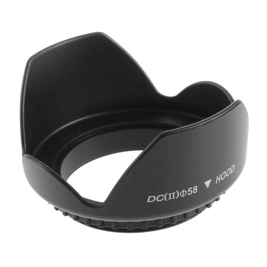 58mm Lens Hood for Cameras(Screw Mount)(Black) - Camera Accessories by buy2fix | Online Shopping UK | buy2fix