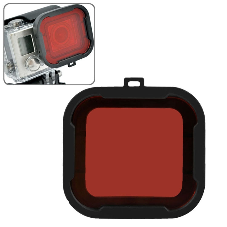 Polar Pro Aqua Cube Snap-on Dive Housing Filter for GoPro HERO4 /3+(Red) - DJI & GoPro Accessories by buy2fix | Online Shopping UK | buy2fix