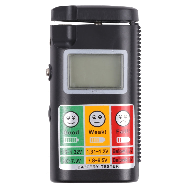 Digital LCD Screen Battery Tester for R20S / R14S / R6S / R03 / R1 / Button / 6F22(Black) - Consumer Electronics by buy2fix | Online Shopping UK | buy2fix