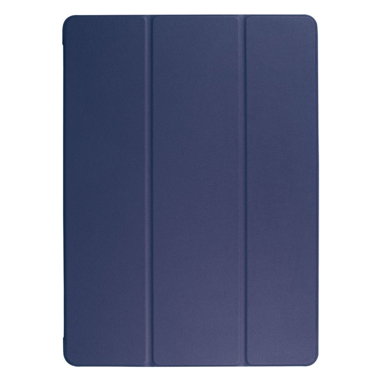 Custer Texture Horizontal Flip Smart Leather Case with 3-folding Holder  & Sleep / Wake-up Function for iPad Pro 12.9 inch 2017 / 2015(Dark Blue) - More iPad Cases by buy2fix | Online Shopping UK | buy2fix