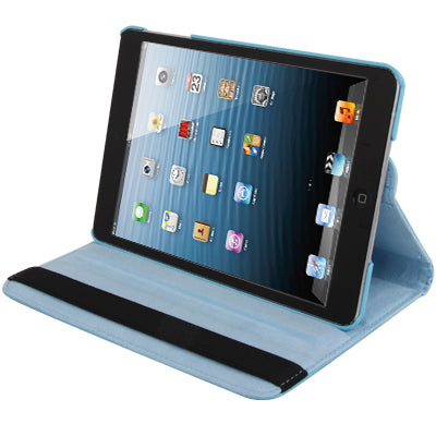 360 Degree Rotation Leather Case with Holder for iPad mini / mini 2 Retina(Baby Blue) - Apple Accessories by buy2fix | Online Shopping UK | buy2fix