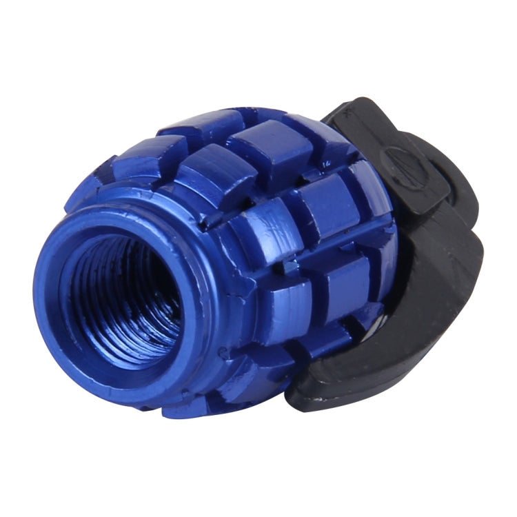 2 PCS Universal Grenade Shaped Bicycle Tire Valve Caps(Blue) -  by buy2fix | Online Shopping UK | buy2fix