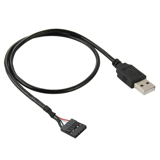 5 Pin Motherboard Female Header to USB 2.0 Male Adapter Cable, Length: 50cm -  by buy2fix | Online Shopping UK | buy2fix