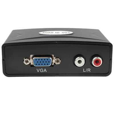 HDMI to VGA Converter with Audio (FY1322)(Black) - VGA Converter by buy2fix | Online Shopping UK | buy2fix
