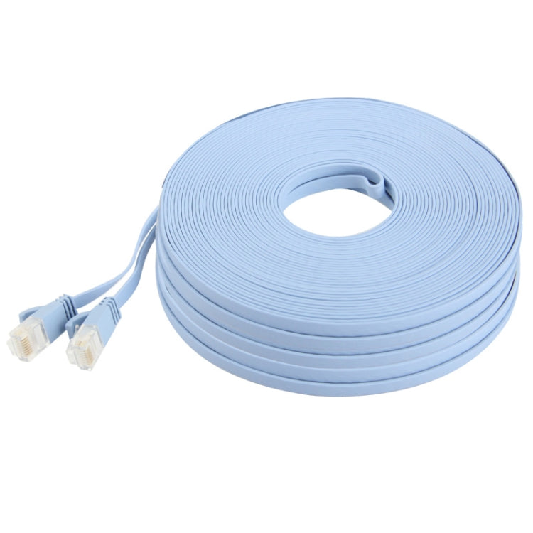 CAT6a Ultra-thin Flat Ethernet Network LAN Cable, Length: 50m (Baby Blue) - Lan Cable and Tools by buy2fix | Online Shopping UK | buy2fix