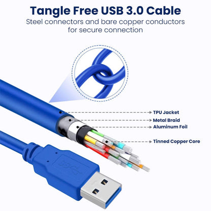 USB 3.0 A Male to A Male AM-AM Extension Cable, Length: 1m - USB 3.0 by buy2fix | Online Shopping UK | buy2fix