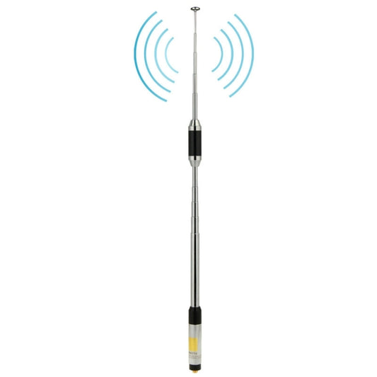 RH770 Dual Band 144/430MHz High Gain SMA-F Telescopic Handheld Radio Antenna for Walkie Talkie, Antenna Length: 93cm - Consumer Electronics by buy2fix | Online Shopping UK | buy2fix