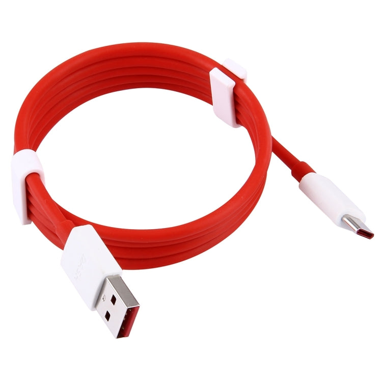 For OnePlus Phone Flash Charging USB to Type-C Data Cable, Length: 1m(Red) - Mobile Accessories by buy2fix | Online Shopping UK | buy2fix