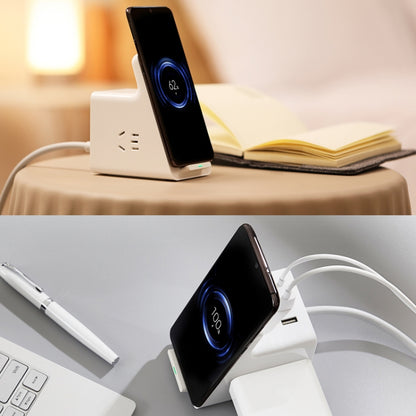 Original Xiaomi 10W Vertical Wireless Charger Socket with 3 USB Ports & Power Switch, Cable Length: 1.5m, CN Plug (White) - Multifunction Charger by Xiaomi | Online Shopping UK | buy2fix