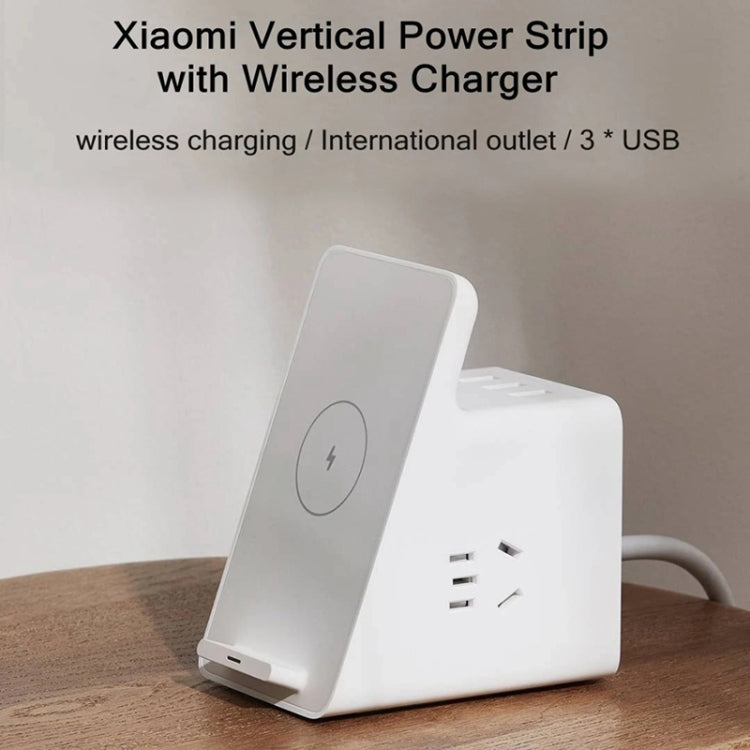 Original Xiaomi 10W Vertical Wireless Charger Socket with 3 USB Ports & Power Switch, Cable Length: 1.5m, CN Plug (White) - Multifunction Charger by Xiaomi | Online Shopping UK | buy2fix