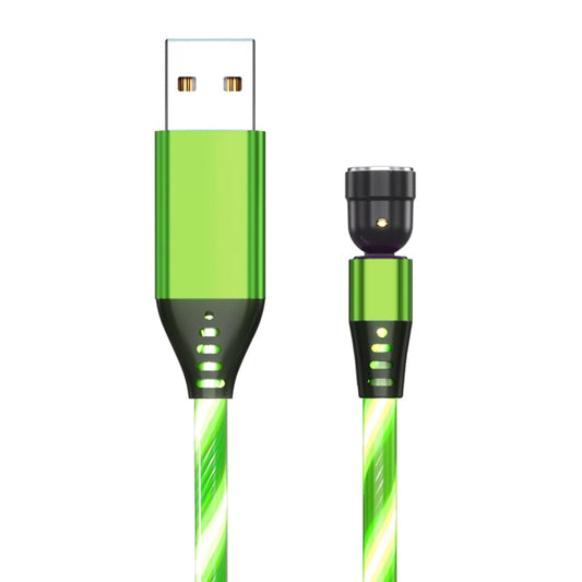 2.4A 540 Degree Bendable Streamer Magnetic Data Cable without Magnetic Head, Cable Length: 1m (Green) - Mobile Accessories by buy2fix | Online Shopping UK | buy2fix