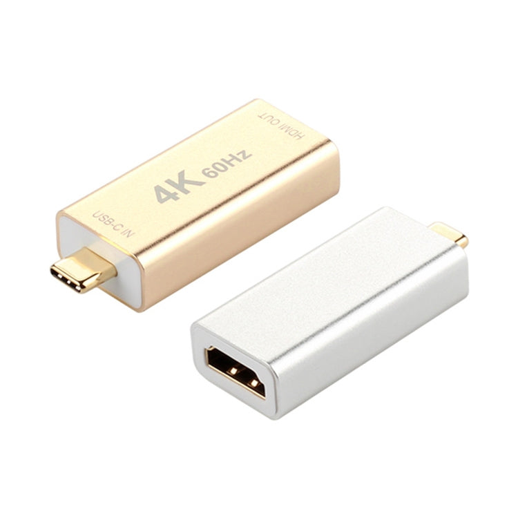 USB-C / Type-C Male to HDMI Female Aluminum-magnesium Alloy Adapter (Gold) - Computer & Networking by buy2fix | Online Shopping UK | buy2fix