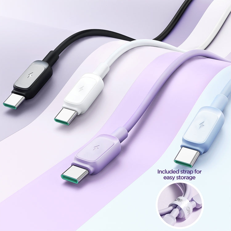 JOYROOM S-AC027A14 Multi-Color Series 3A USB to USB-C / Type-C Fast Charging Data Cable, Length:2m(White) -  by JOYROOM | Online Shopping UK | buy2fix