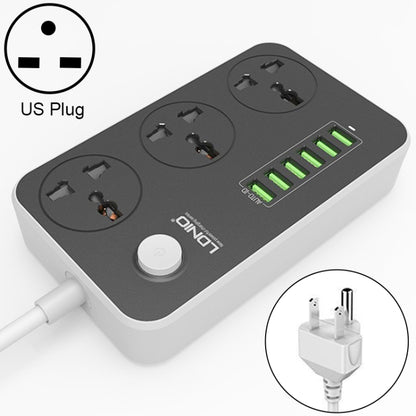 LDNIO SC3604 6 x USB Ports Multi-function Travel Home Office Socket, Cable Length: 2m, US Plug - Consumer Electronics by LDNIO | Online Shopping UK | buy2fix