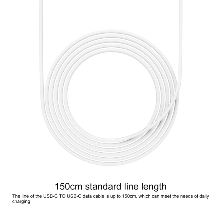 Original Xiaomi ZMI Type-C / USB-C to USB-C Charging Cable, Length: 1.5m(White) - USB-C & Type-C Cable by Xiaomi | Online Shopping UK | buy2fix