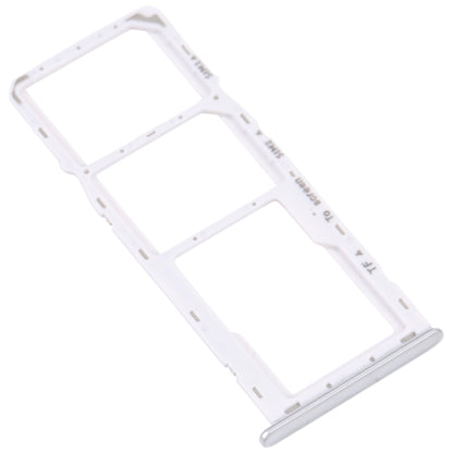 For Samsung Galaxy M42 5G SM-A436B Original SIM Card Tray + SIM Card Tray + Micro SD card tray (Silver) - Repair & Spare Parts by buy2fix | Online Shopping UK | buy2fix