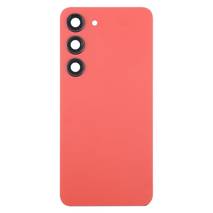 For Samsung Galaxy S23 SM-S911B OEM Glass Battery Back Cover with Camera Lens Cover(Red) - Repair & Spare Parts by buy2fix | Online Shopping UK | buy2fix