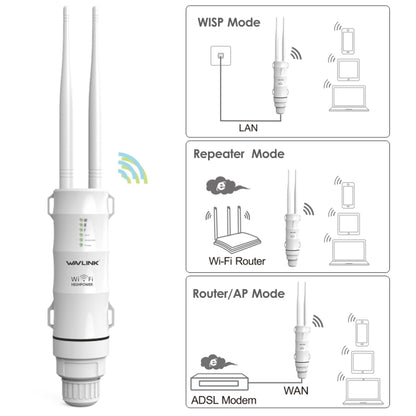 AC600 High Power Dual Band Outdoor Wi-Fi Range Extender - Security by buy2fix | Online Shopping UK | buy2fix