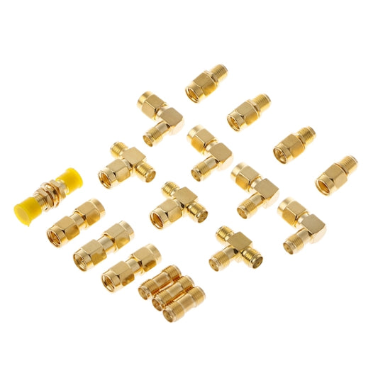 18 PCS / Set SMA Male Female Connector Kit Antenna Plug Converter Coaxial Adapter Set - Security by buy2fix | Online Shopping UK | buy2fix