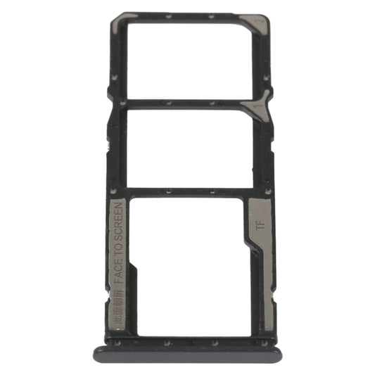 SIM Card Tray + SIM Card Tray + Micro SD Card Tray For Xiaomi Poco M4 5G/Poco M4 5G India/Redmi Note 11R(Black) - Card Tray by buy2fix | Online Shopping UK | buy2fix