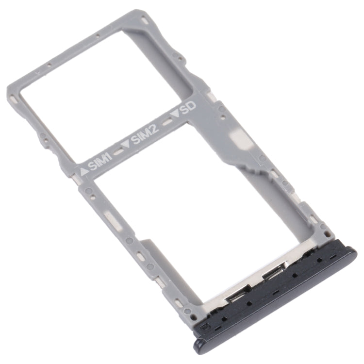 For TCL 20 SE Original SIM Card Tray + SIM / Micro SD Card Tray (Black) - Repair & Spare Parts by buy2fix | Online Shopping UK | buy2fix