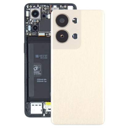 For OPPO Reno9 Pro Original Battery Back Cover with Camera Lens Cover(Gold) - Back Cover by buy2fix | Online Shopping UK | buy2fix