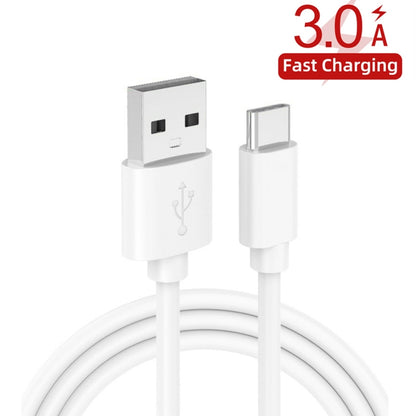 2 in 1 USB to USB-C / Type-C Data Cable + 30W QC 3.0 4 USB Interfaces Mobile Phone Tablet PC Universal Quick Charger Travel Charger Set, US Plug(White) - Mobile Accessories by buy2fix | Online Shopping UK | buy2fix
