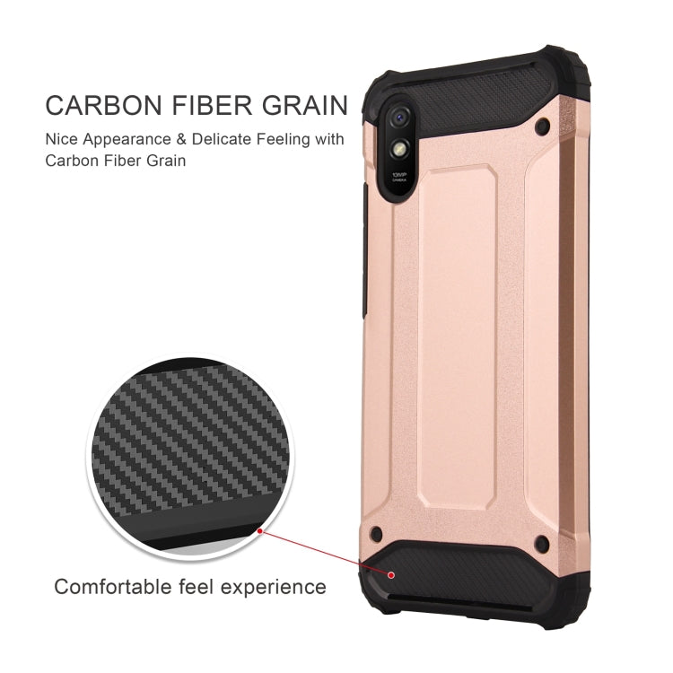 For Xiaomi Redmi 9A Magic Armor TPU + PC Combination Case(Black) - Xiaomi Cases by buy2fix | Online Shopping UK | buy2fix