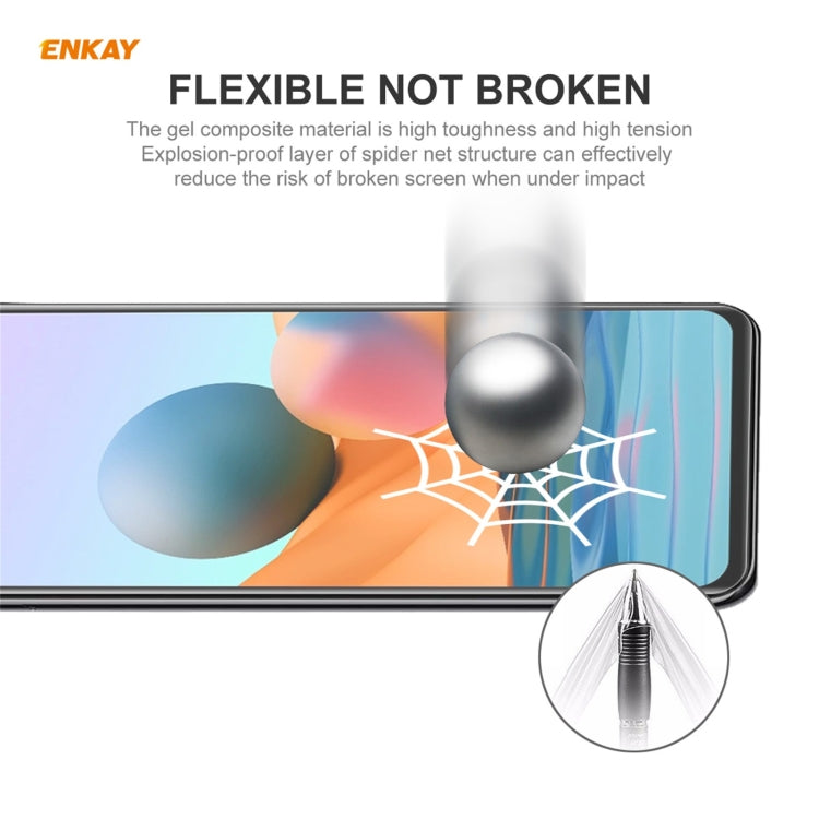 For Redmi Note 10 Pro / Note 10 Pro Max 2 PCS ENKAY Hat-Prince Full Glue Full Coverage Screen Protector Explosion-proof Hydrogel Film - Mobile Accessories by ENKAY | Online Shopping UK | buy2fix