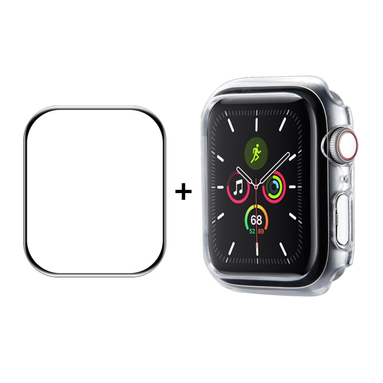 ENKAY Hat-Prince PC Frame + Full Coverage PMMA HD Screen Protector Film For Apple Watch Series 8 / 7 41mm(Transparent) - Smart Wear by ENKAY | Online Shopping UK | buy2fix