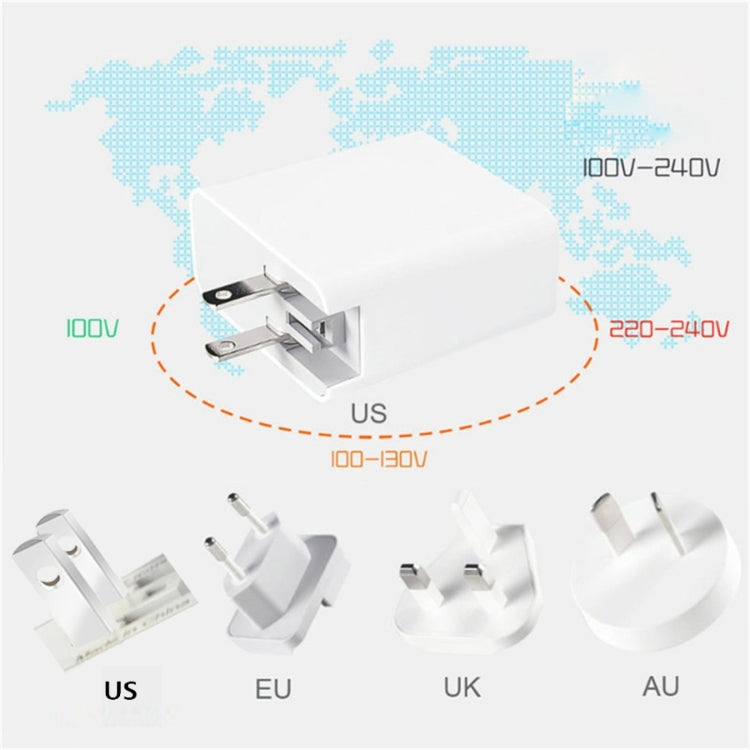 A6 PD 65W USB-C / Type-C + QC3.0 USB Laptop Adapter + 1.8m USB-C / Type-C to MagSafe 2 / T Data Cable Set for MacBook Series, US Plug + AU Plug - Cable & Adapter by buy2fix | Online Shopping UK | buy2fix