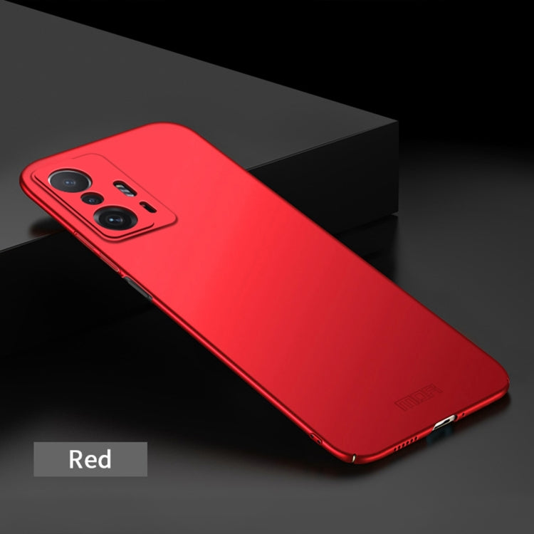 For Xiaomi Mi 11T / 11T Pro MOFI Frosted PC Ultra-thin Hard Phone Case(Red) - Xiaomi Accessories by MOFI | Online Shopping UK | buy2fix