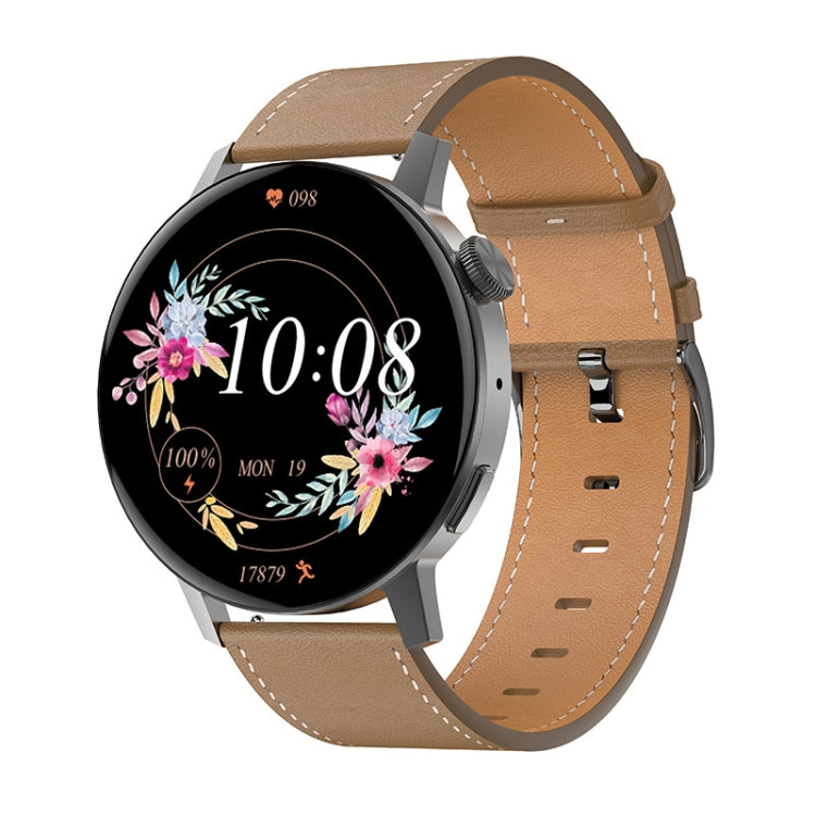 DT3 Mini 1.19 inch Leather Watchband Color Screen Smart Watch(Black) - Smart Wear by buy2fix | Online Shopping UK | buy2fix